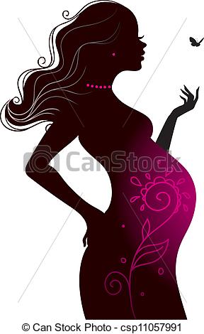 Pregnant woman Stock Illustra - Pregnant Woman Clip Art