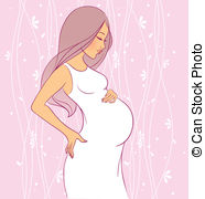 ... Pregnant woman - Vector illustration of Pregnant woman
