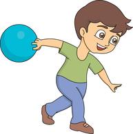 preparing to roll playing bow - Bowling Clipart Images