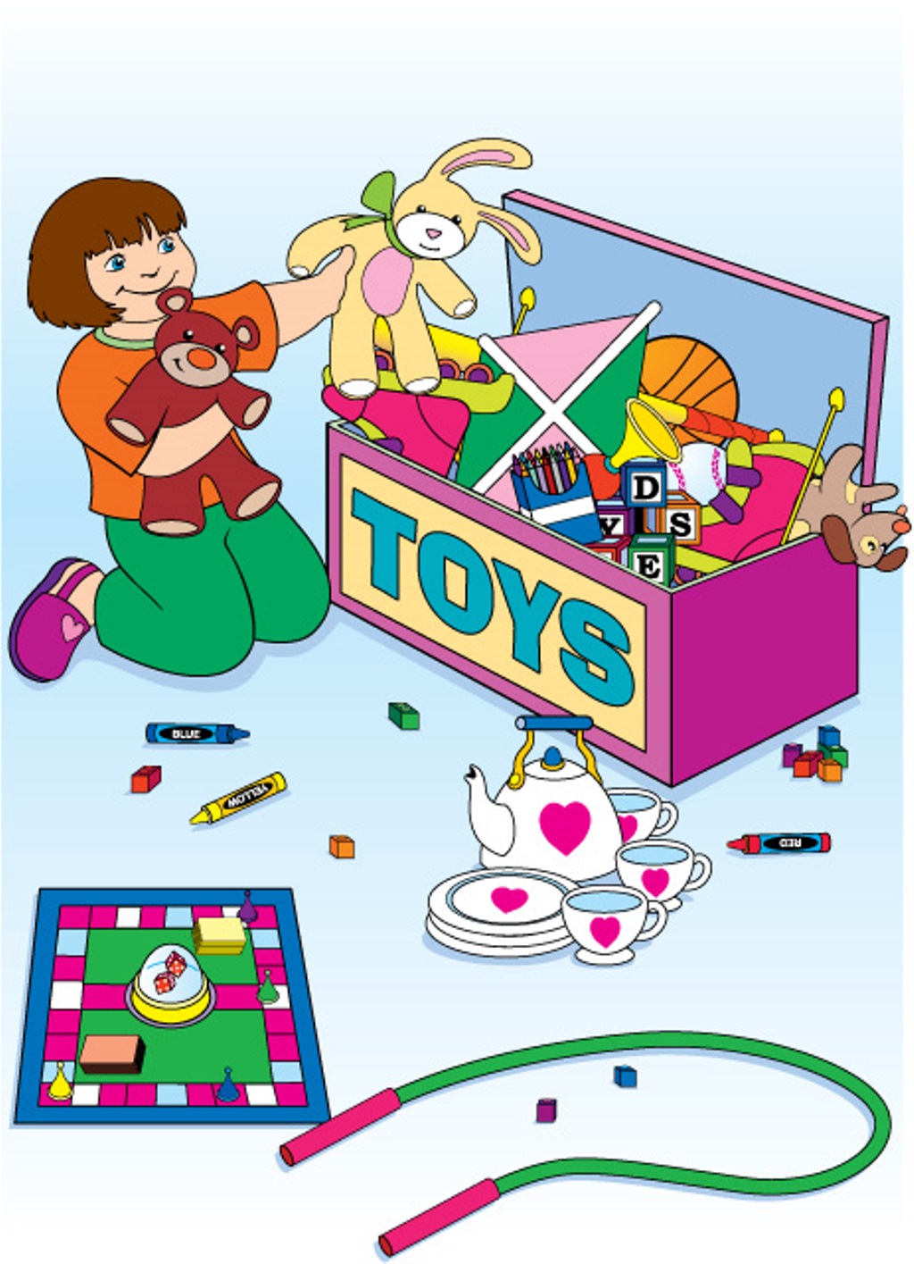 Clean Up Toys Clipart Clipart