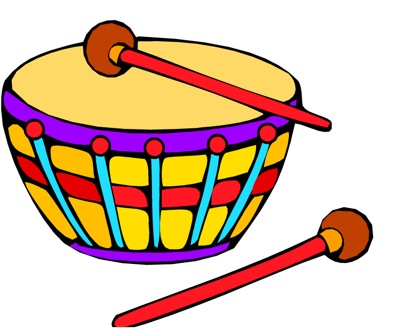 Preschool Drums Clipart