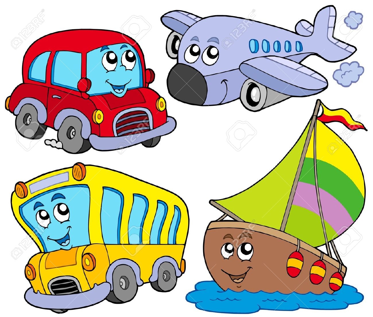 Preschool Transportation . - Transportation Clip Art