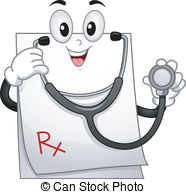 ... Prescription Mascot - Mascot Illustration of a Prescription.