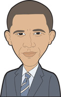 president-barack-obama-outlin - Obama Clip Art