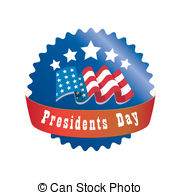 ... presidents day - a red and blue round icon for presidents... presidents day Clipartby ...