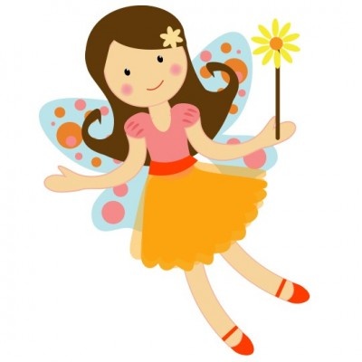 pretty garden fairy clipart i - Clip Art Fairy