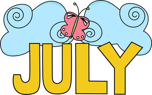 Pretty July - July Clip Art