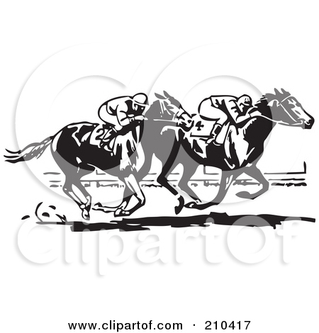 Preview Clipart - Horse Racing Clip Art