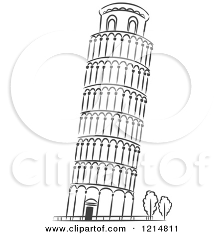 Preview Clipart - Leaning Tower Of Pisa Clipart