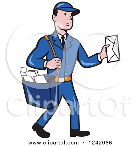Preview Clipart - Mailman Clipart