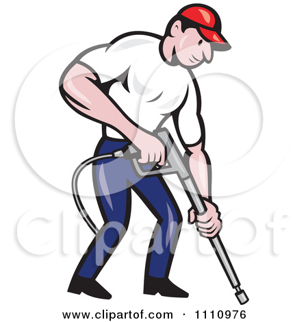 Preview Clipart - Pressure Washing Clip Art