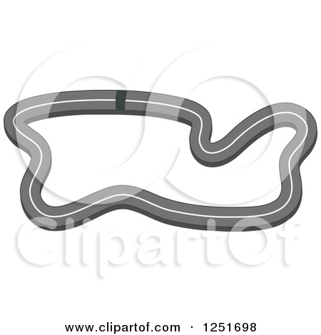 Race Track Vector Clipart Eps