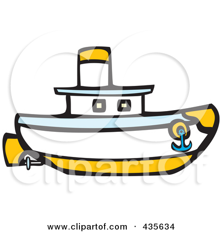 Tugboat Clipart. เงา. A