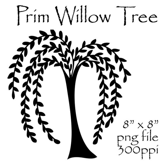 Prim Willow Tree Clipart Primitive Willow Tree Prim Clipart Prim
