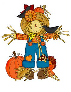 Primitive scarecrow clip art  - Free Scarecrow Clipart