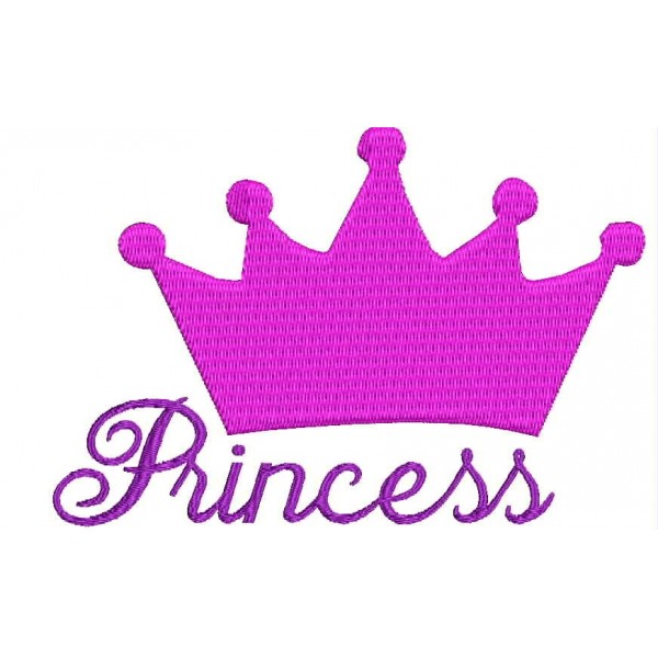 Princess Crown Embroidery Des - Princess Crowns Clipart