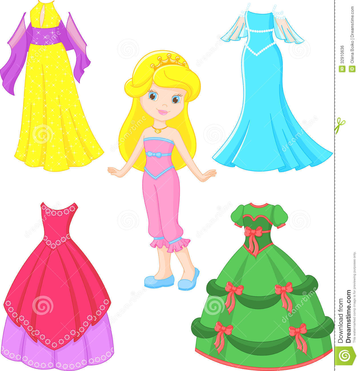Princess Dress Clipart Princess Dress Clipartprincess Dress Royalty