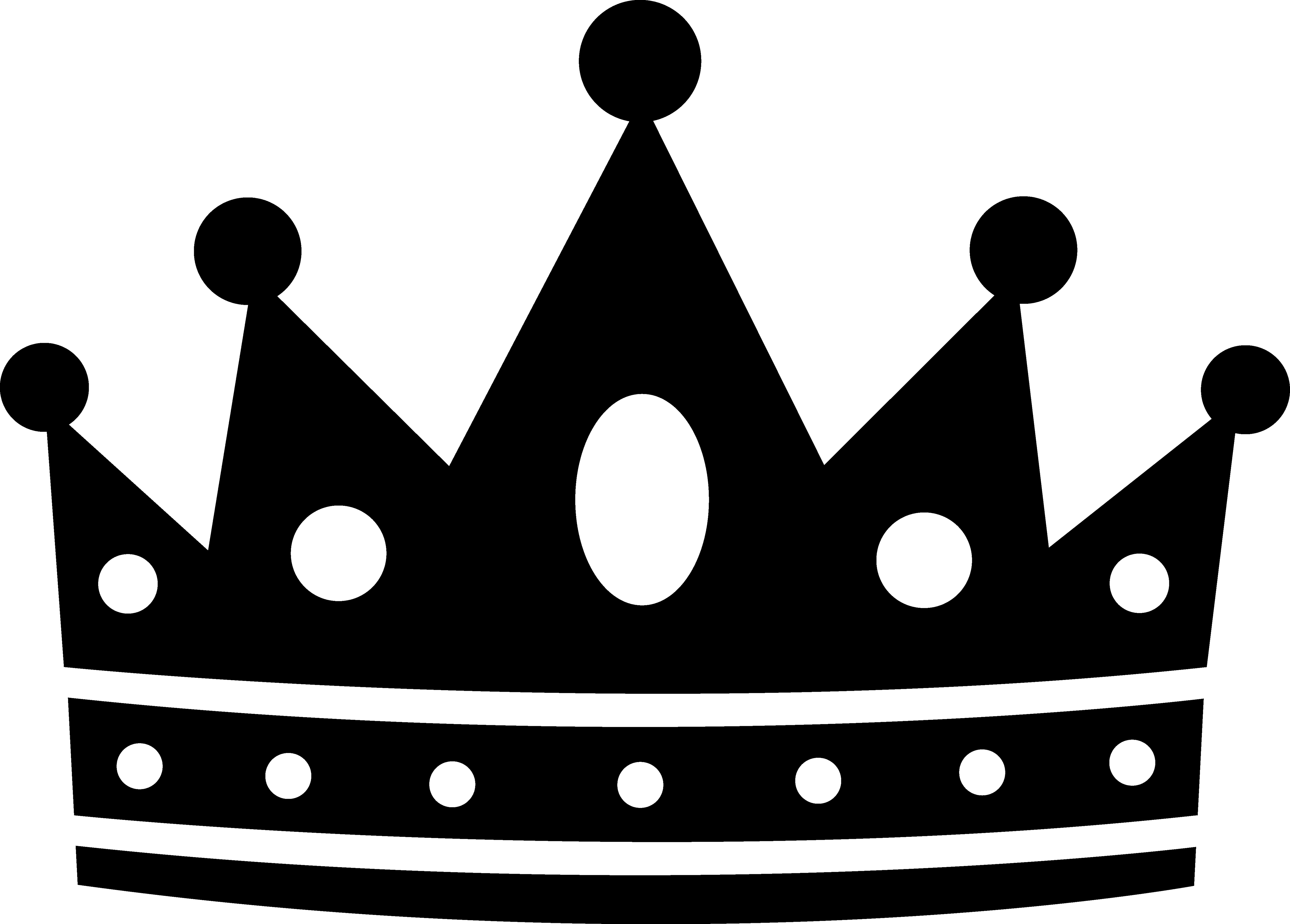 Crown Clip Art Black And Whit