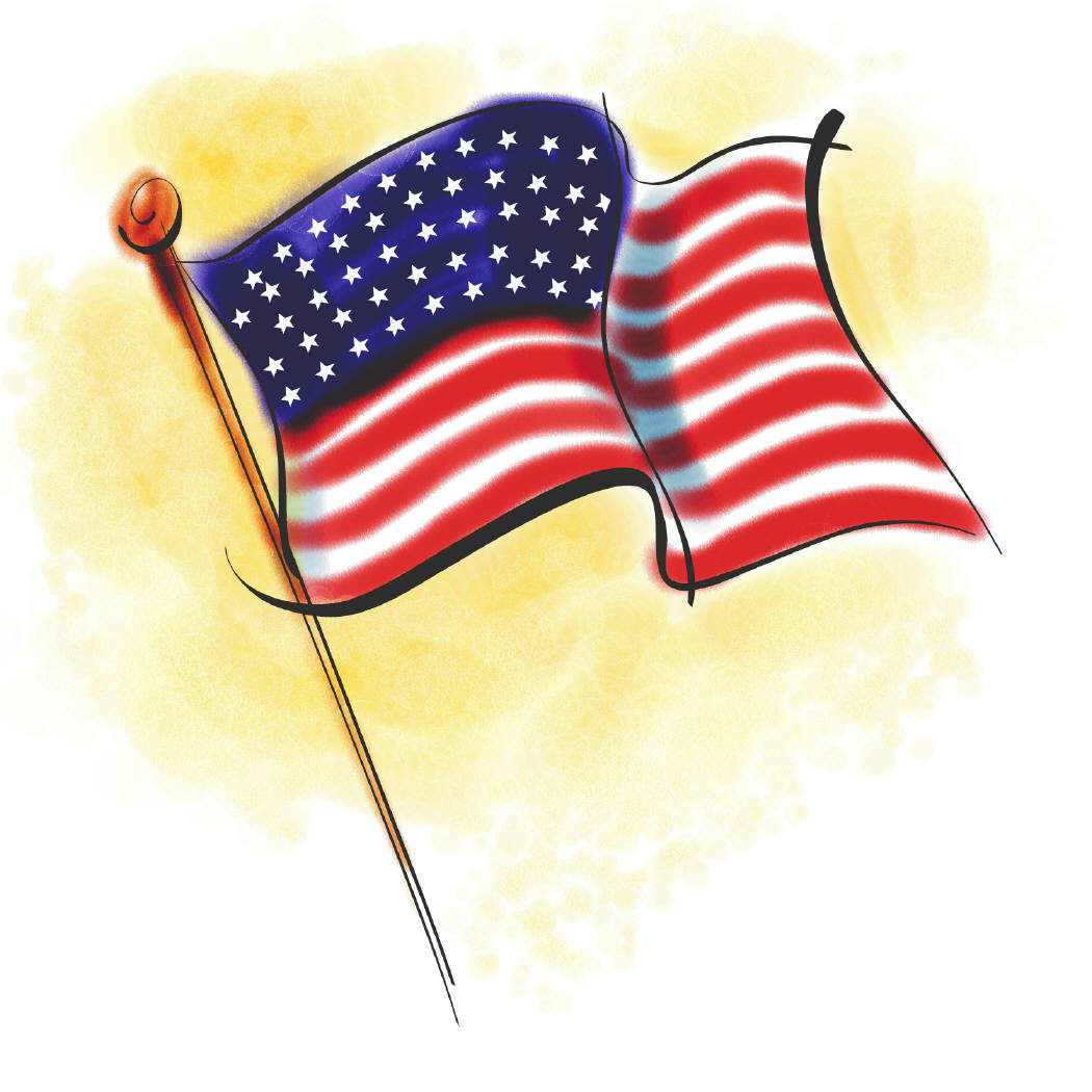 Free Clip Art American Flag C