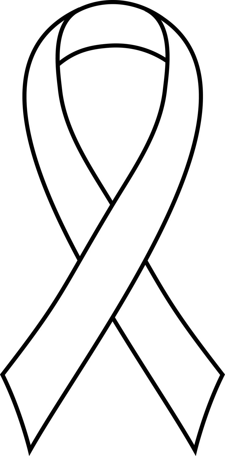 Breast cancer ribbon template