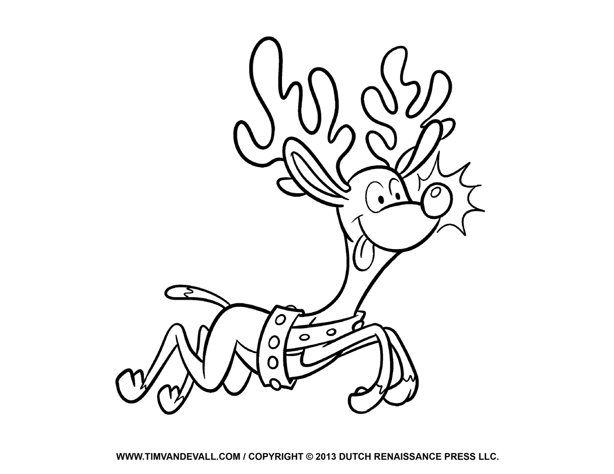 Reindeer Clipart Black And Wh