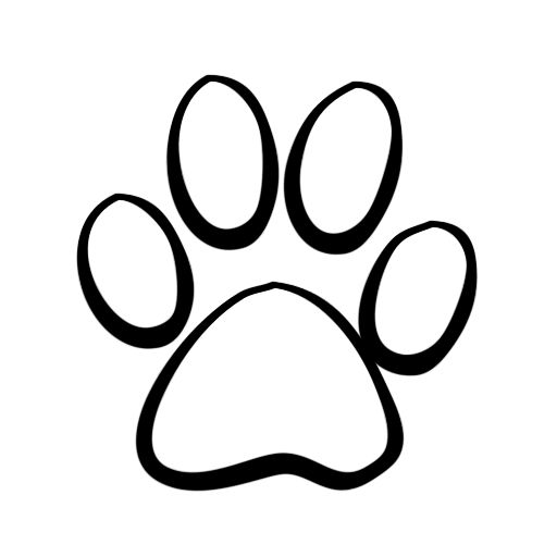 Cougar Paw Print Clipart; Cou