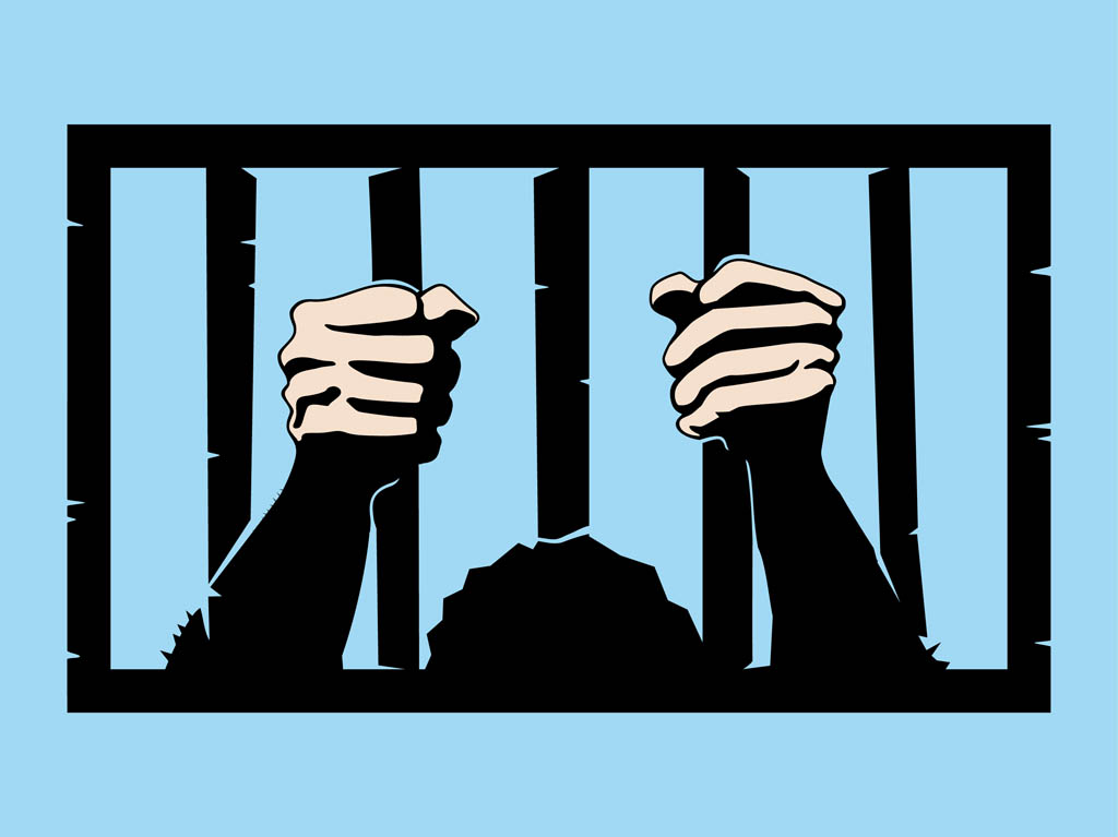 Man In Prison Behind Bars Jai