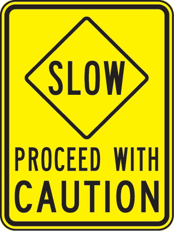 Proceed With Caution Clipart