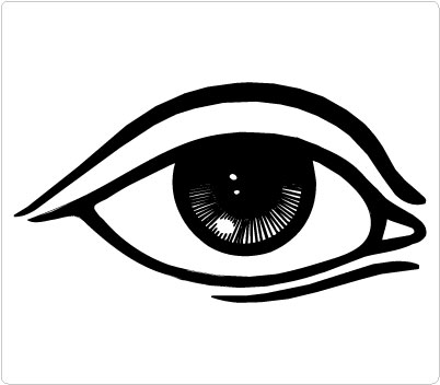 Professional Medical Cliparts - Eyeball Clip Art