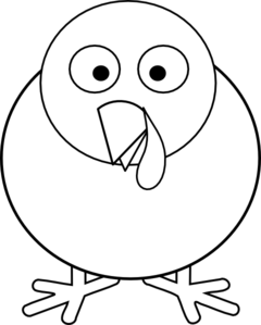 Protein Clipart Black And .. - Black And White Turkey Clipart