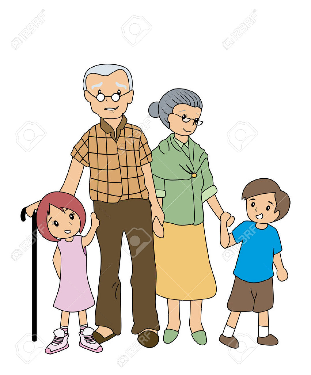 Visit grandparents clipart - 