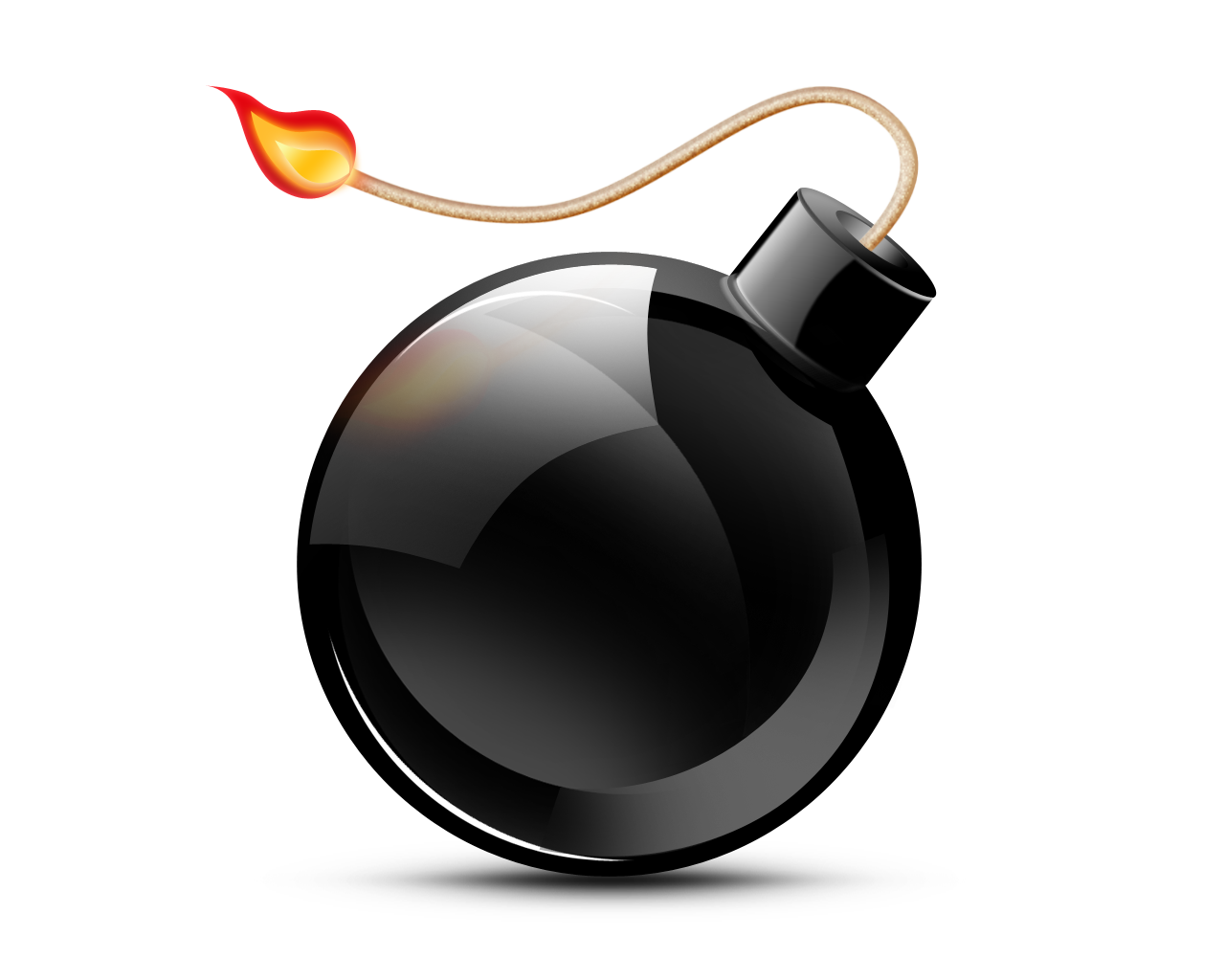 Psd Black Bomb Icon Free Images At Clker Com Vector Clip Art