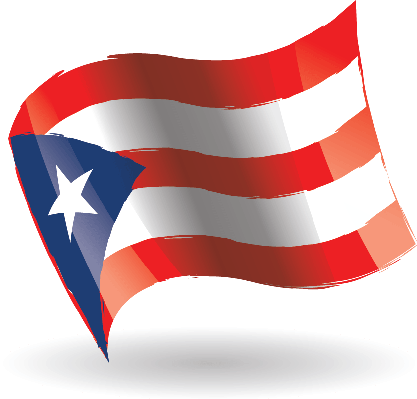Puerto Rico Flag Waving | Clipart