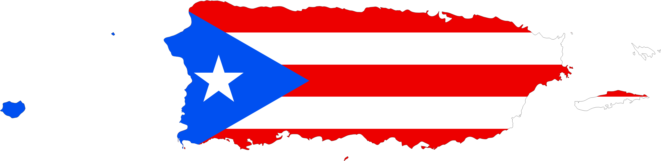 Puerto Rico Map Flag