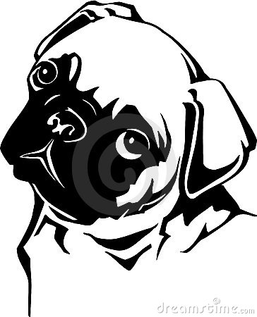 pug clipart - Pug Clip Art