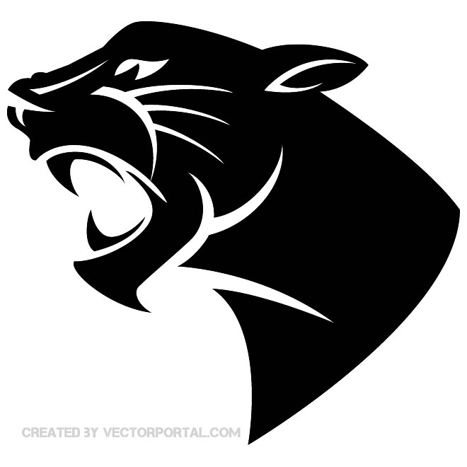 . ClipartLook.com PANTHER HEAD VECTOR IMAGE ClipartLook.com 
