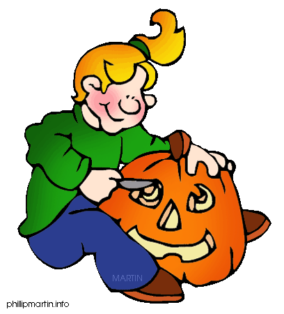 Pumpkin Carving Clipart #1