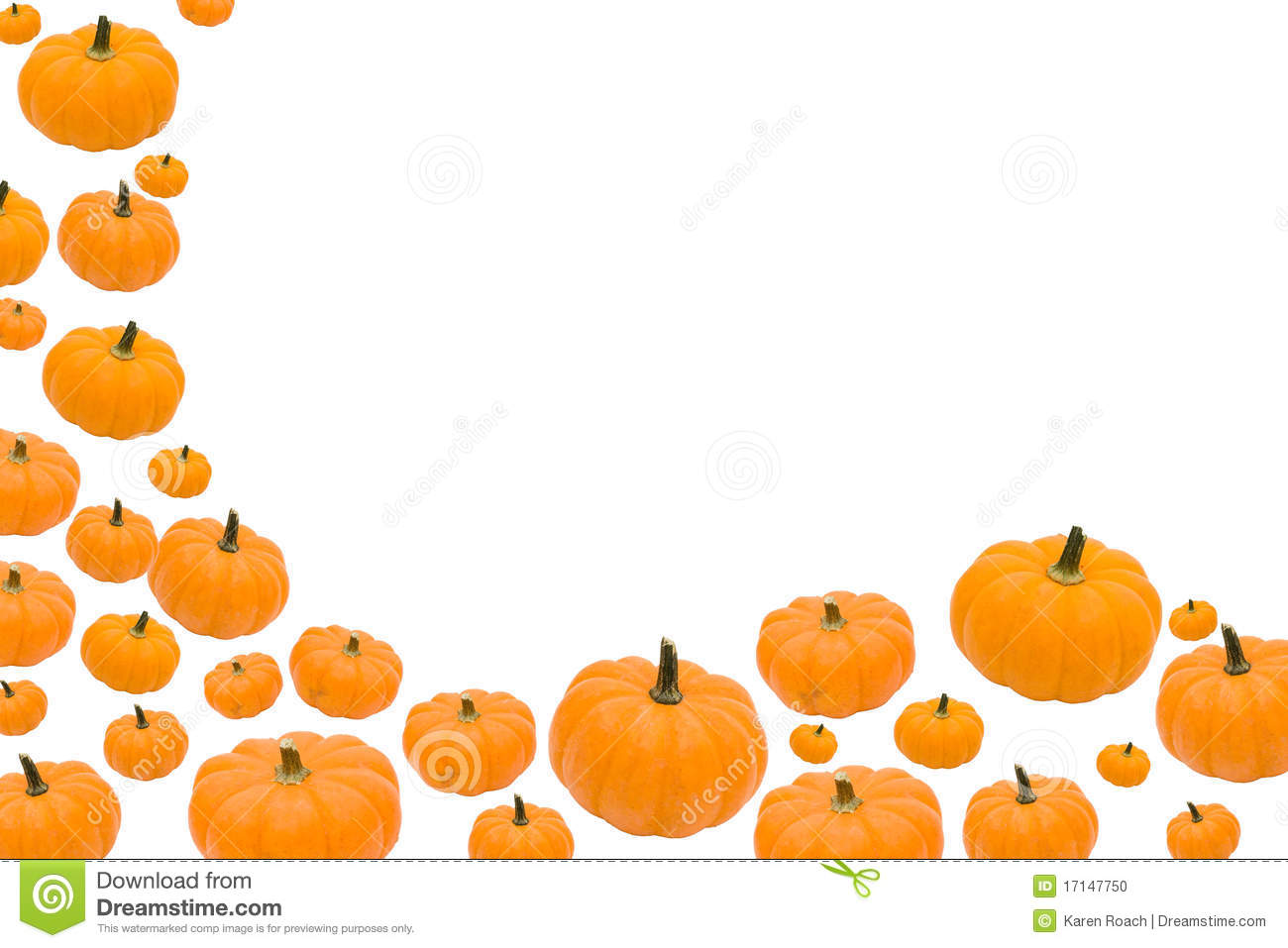 Pumpkin Patch Border Clipart