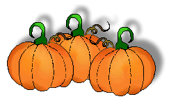 Pumpkins Clip Art Shadowed