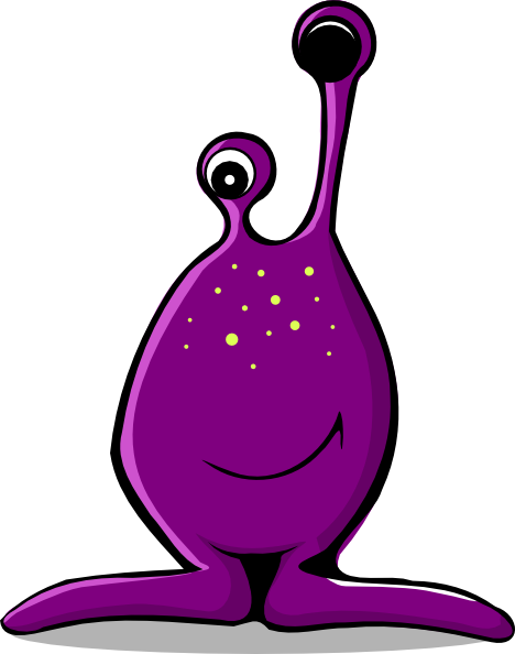 Purple Alien Clip Art At Clke - Aliens Clipart