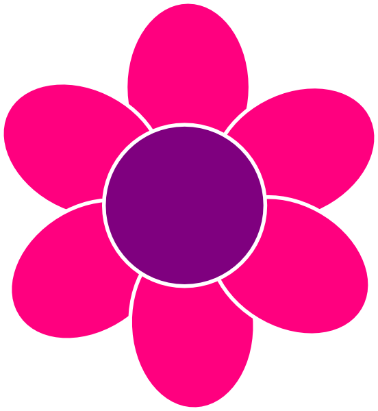 Purple and pink flowers clipart - ClipartFest