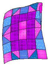 ... purple and pink quilt - Quilt Clipart