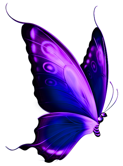 Purple butterfly clipart ...