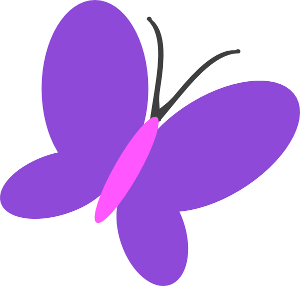 purple butterfly clip art - Purple Butterfly Clipart