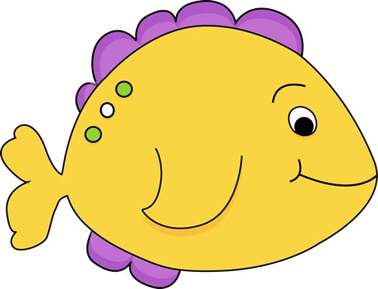 Purple Cartoon Fish | Yellow Fish Clip Art Image - yellow fish with purple fins. | More Clip Art | Pinterest | Purple, Free clipart images and Cartoon