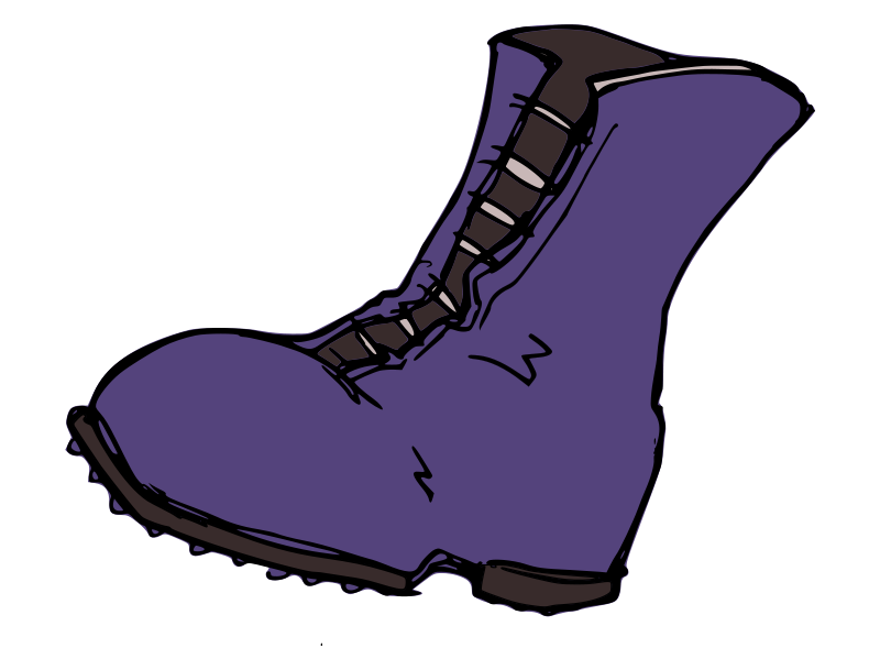 Purple Cowgirl Boots Clip Art - Boots Clipart