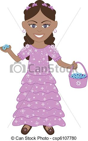 Purple Dress Flower Girl - .