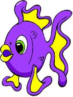 purple fish | free fish clipa - Sea Life Clip Art