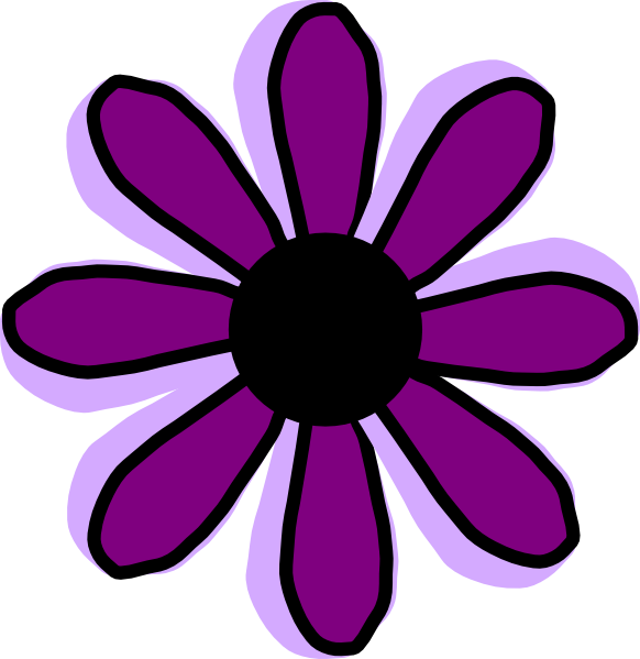 Purple Flower 9 Clip Art At Clker Com Vector Clip Art Online