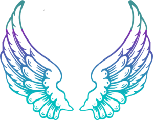 Purple Guardian Angel Wings .